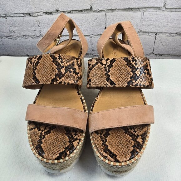 CROWN VINTAGE DAYLEN ESPADRILLE WEDGE SANDALS WOMENS SIZE 8 EUC - Picture 2 of 7